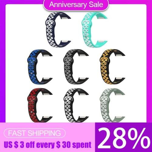 Watch Strap For Huawei Honor Band 6 Soft Tpu Two-color Smart Wristband Replacement Bracelet For Strap Belt