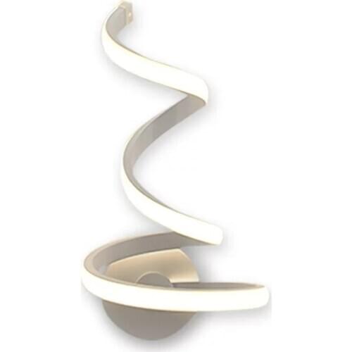 Modern White Personality Wave Creative Led Wall Lamp Modern Simple Acrylic Wall Lamp Living Room Decoration Bedroom Lights