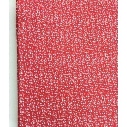 YY DIY Pretty 50x145cm Red All Over Small Flowers Printed Cotton Poplin Fabric Quilting Baby Bedding Tilda Cloth