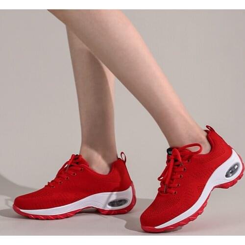 Female Vulcanized Shoes Air Mesh Breathable Casual Lace-Up Solid Ladies Sneakers Classics Comfortable Concise Womans Footwear