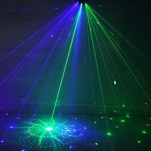 15-eye RGBW Dj Led Laser Light DMX Disco Light Strobe Stage Effect Lamp Remote Control Halloween Christmas Bar Party Home Decor