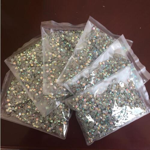 18bags/lot SS20 AB color Crystal Hot Fix Rhinestones crystal DMC Rhinestones Iron On Rhinestones garment sewing stones