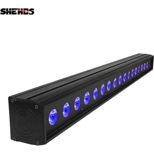 2pcs 18x12W RGBW 4IN1 Indoor light Led Wall Light Wash Light Bar DMX Line Bar Wash Stage Light For Dj Indoor Horse Race Lamp