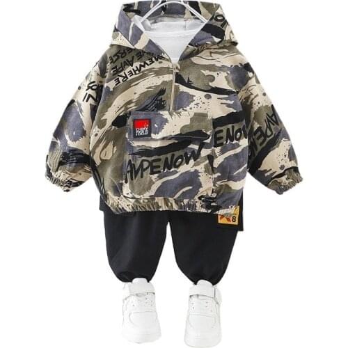 New Spring Autumn Baby Girl Clothes Children Boys Casual T-Shirt Pants 2Pcs/Sets Toddler Sports Costume Outfits Kids Clothing