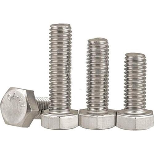 304 Stainless Steel External Hex Screw Bolt M6 M8 Lengthening Screw 10PCS
