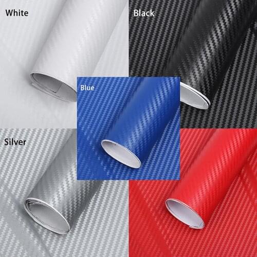 3D Carbon Fiber Vinyl Car Wrap Sheet Roll Film Sticker Decal 127x30cm