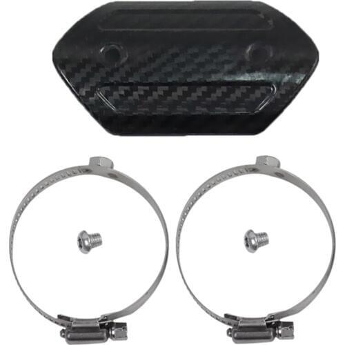 4 inch Carbon Fiber Exhaust Muffler Pipe Cover Heat Shield For Yamaha