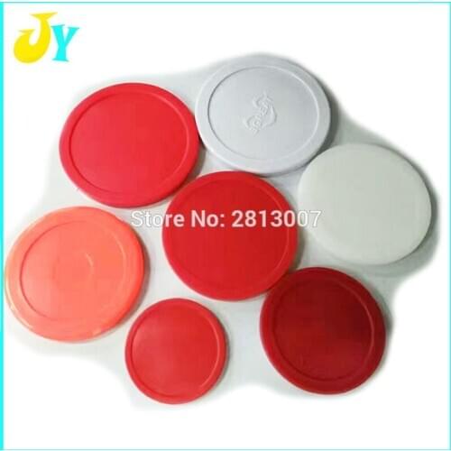 4 pcs/ lot Classic Game Air Hockey Table Pucks And Felt Pusher Mallet Grip For ArcadeEntertainment Table Game