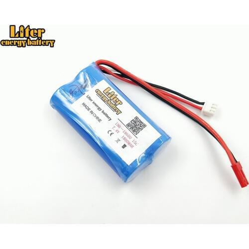7.4V 1800mAh 18650 Lithium battery You Di U12A Syma S033g 6088T 15c
