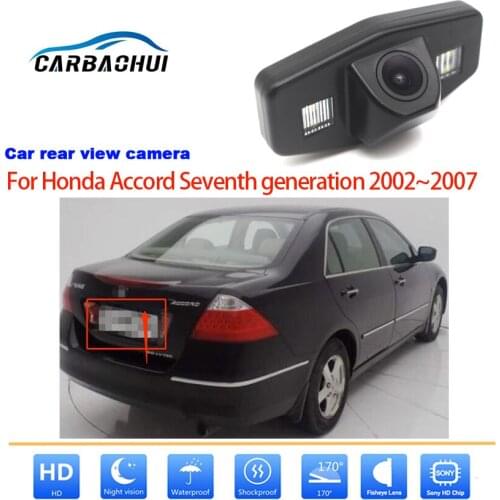Car wireless Rear View Camera For Honda Accord Seventh generation 2002~2007 HD Night Vision Waterproof Reversing Parking Camera
