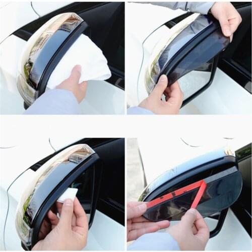 Car mirror waterproof rain eyebrow for Kia Rio K2 Sportage Soul Mazda 3 6 CX-5 Lada Skoda Octavia A5 A7 Superb accessories