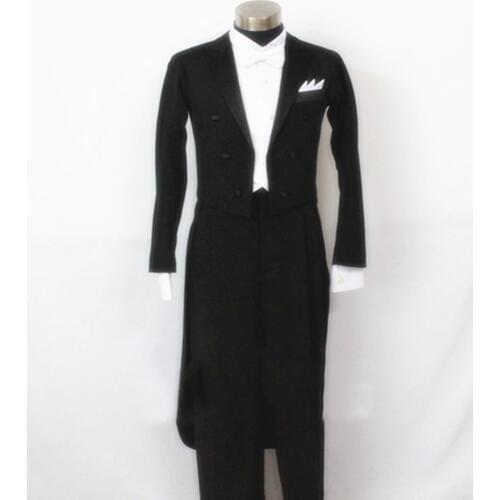 Ballroom Dancing Retail Customized Men Ballroom Tail Suit International Standard Dance Set 5pcs