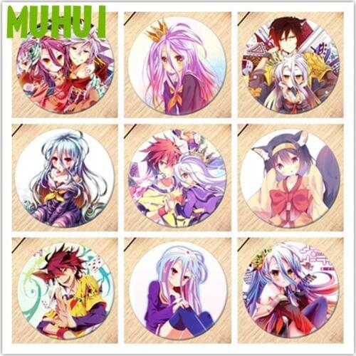 Free Shipping Anime NO GAME NO LIFE Brooch Pin Cosplay Badges For Clothes Backpack Decoration B020