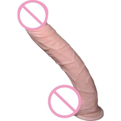 Realistic Big Dildo 13.38in 33.5*5cm Huge Penis Dick With Strong Suction Cup Anal G-spot Dildo Penis Vibrator Sex toys for women