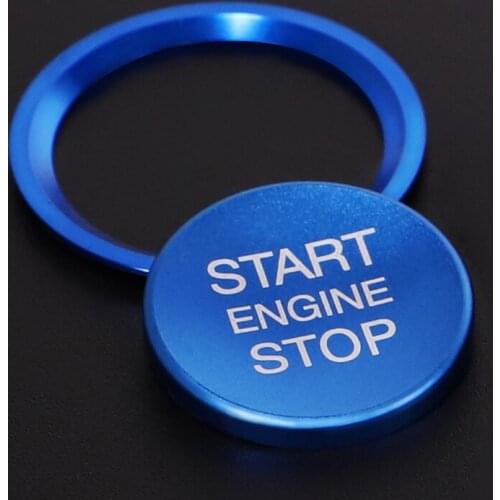 Car Styling Engine Ignition Start Stop Ring Case For Audi A4L/A5/A6L/A7/A8/Q3/Q5/Q7 Button Decoration Switch Accessories Covers