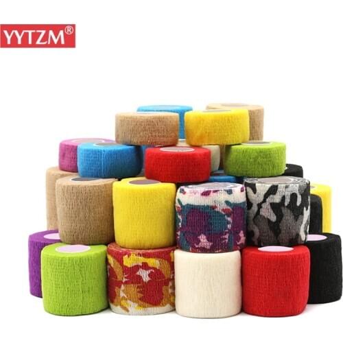 High Elasticity Non-woven Self-Adhesive Bandage Medical Health Muscle Finger Wrap Security Emergency Gauze Vet First Aid Tool