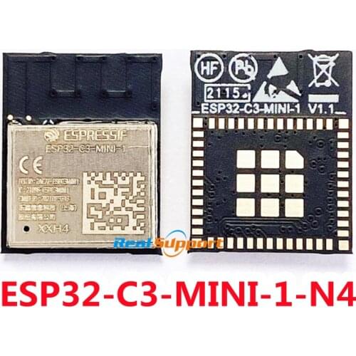 ESP32-C3-MINI-1-N4 ESP32-C3-MINI-1 WiFi and BLE 5 module 4MB flash PCB antenna ESP32-C3FH4 or ESP32-C3FN4 embedded