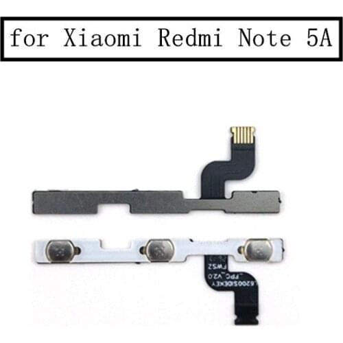 For Xiaomi Redmi Note 5A Power Volume Side Key Button Flex Cable ON OFF Switch Flex Cable Replacement Repair Parts Test QC