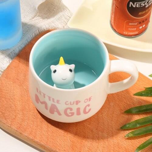 Creative Cartoon Ceramic Mug 350ml Coffee Tea Milk Breakfast Porcelain Cups With Handle Novelty Gifts