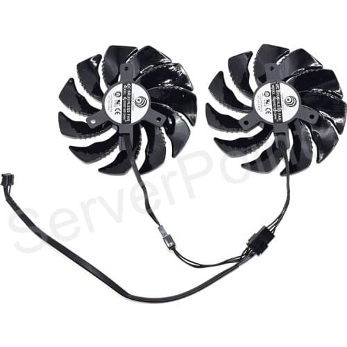 PLD09210S12HH DC 12V 0.40A 4-Wire A Pair 2PCS Graphics Card Cooler Fans For Gigabyte GeForce GTX 1050 Ti RX 480 470 GTX 1060 G1