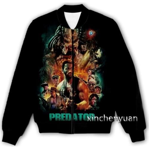 Xinchenyuan New Men/Women 3D Printed Movie Predator Casual Jacket Fashion Streetwear Men Loose Sporting Jacket & Coat Q18