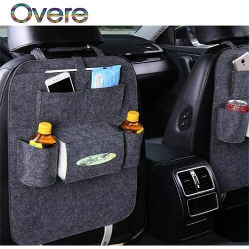 Overe 1PC Auto Car Back seat storage bag Net For Hyundai Solaris I30 creta IX25 Suzuki Swift SX4 Lada Vesta Granta Kalina