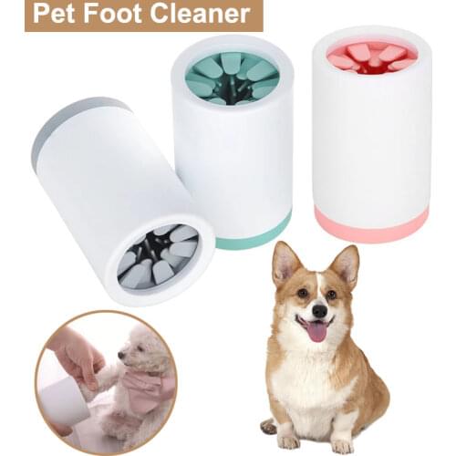 Pet Foot Washer Cup Paw Brush Clean Quickly Wash Dirty Cat Foot Cleaning Bucket Portable Dog Paw Cleaner Cup Soft Silicone Combs