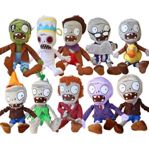 1pcs Plants vs Zombies Plush Toys Doll 30cm PVZ Hats Pirate Duck Basic Zombies Plush Stuffed Toys Gifts for Children Kids
