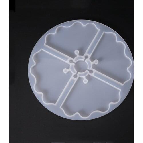 Coaster chassis silicone mold decoration UV epoxy household decoration jewelry accessory mold