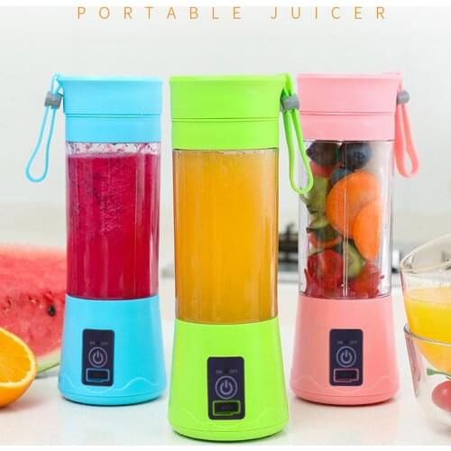 Portable Mixer USB Electric Fruit Juicer Handheld Smoothie Maker Blender Stirring Rechargeable Mini Food Processor Juice Cup