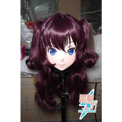 RAIGEKI MAKS 36) Resin 3/4 Head Female/Girl Kigurumi Anime Cosplay Masks Crossdress Japan Role Lolita Crossdresser DOLL BJD Cos
