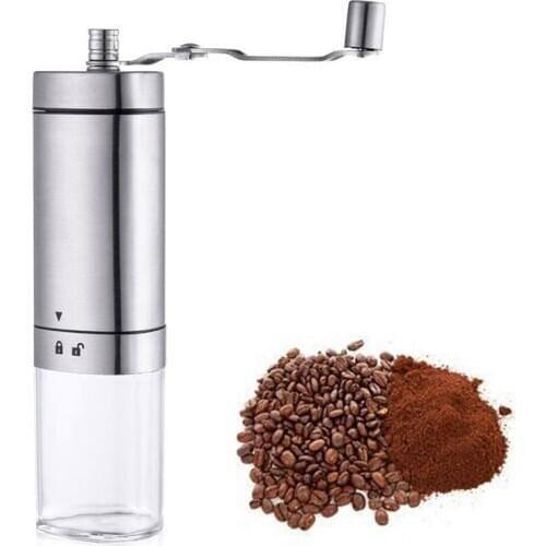 Manual Coffee Grinder Coffee Maker ceramics Core 304 Stainless Steel Hand Burr Mill Grinder Ceramic Corn Coffee Grinding Machine