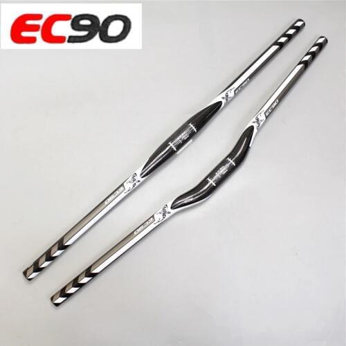 EC90 de Carbon MTB Bike Handlebar Bicicleta Curva Riser Guiador/Em Linha Reta Plana Guiador Mountain bicycle handle 700-760MM