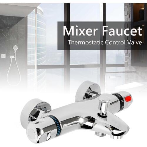 Xueqin Bathroom Bath Shower Faucets Water Control Valve Wall Mounted Ceramic Thermostatic Valve Mixer Faucet Tap