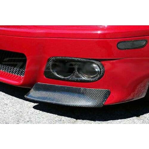 CSL Real CARBON FIBER FRONT BUMPER LIP SPLITTER 1pair for BMW E46 M3 1998-2005 B011