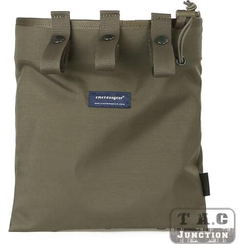 Emerson RANGER GREEN Tactical Magazine Dump Pouch Emersongear High Speed Belt MOLLE Military Foldable Quick Access Mag Store Bag