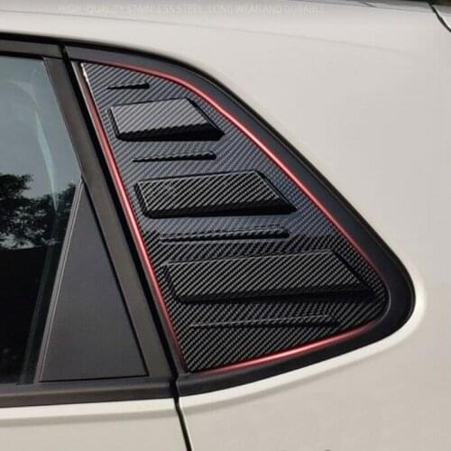 Rear Windows Triangular Cover Stickers for POLO 2011-2018 Car Exterior Window Blinds Protector Trim