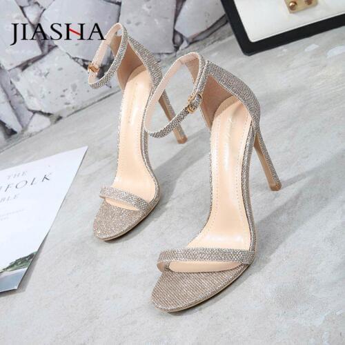 High heels shoes women pumps 2020 fashion genuine leather summer shoes woman fine-striped band thin high heels zapatos de mujer