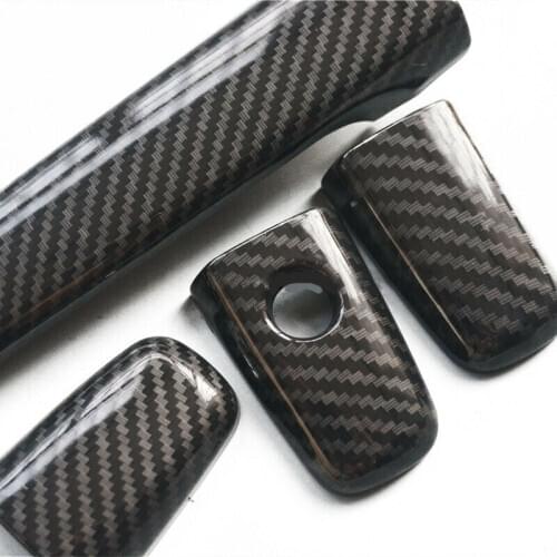 Carbon Fiber Style Door Handle cover Decoration ABS For Mitsubishi Lancer EX Evolution X EVO Useful New