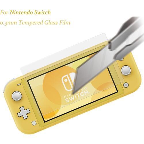9H Tempered Glass Film Screen Protector For Nintendo Switch Lite 0.3mm Eye Protection Switch Lite Screen Protector Accessories