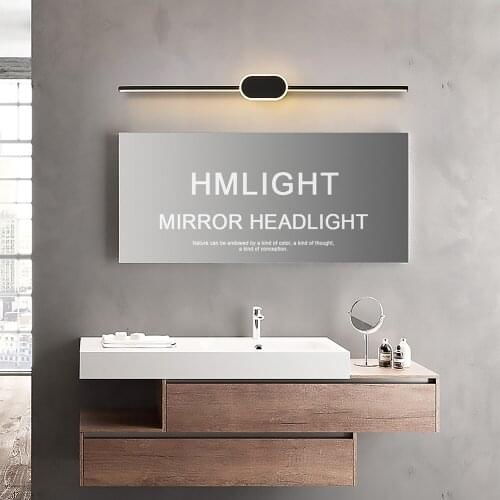 Mirror Lamp 9W 13W 17W Bathroom Simple Modern Nordic Creative LED Punch-Free Bedroom Dressing Table Makeup Lamp