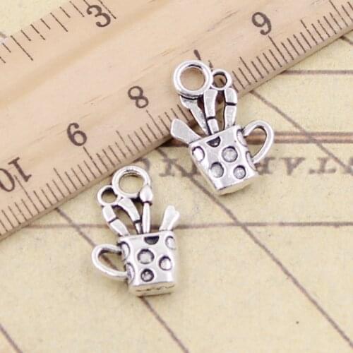 20pcs Charms Pen Holder Containe 19x11mm Tibetan Silver Color Pendants Antique Jewelry Making DIY Handmade Craft