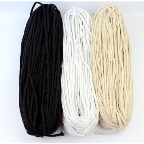 5-8mm Beige Rope 100% cotton Thick Cords for Home Textile Craft DIY Handmade Decorative Accessories 80 meters/lot wholesale Cord