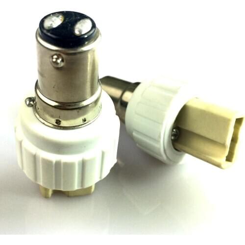 5pcs White High Temperature B15D to G9 Conversion Lamp Holder Flame Retardant PBT 150degree Light Base Convert Socket