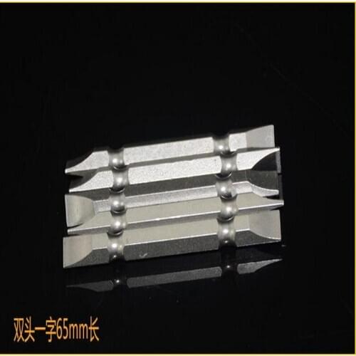 Free shipping 10PCS/set double head magnetic 1/4" *65-200mm electric screwdriver heads for electric pneumatic screwdriver head