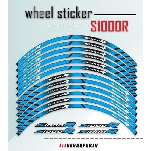 Free Shiping Sale Hot Wheel Sticker Reflective Rim Stripe Tape Bike Motorcycle Stickers For BMW S1000R S1000 R S 1000R S 1000 R