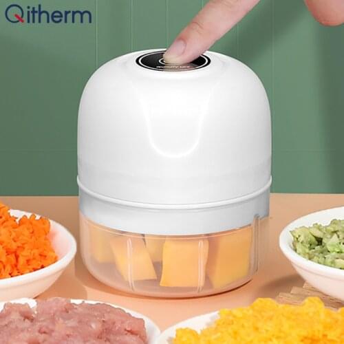 Wireless Electric Garlic Masher 100/250ml Mini Meat Grinder USB Charging Food Chopper Vegetable Chili Crusher Ginger Shredder