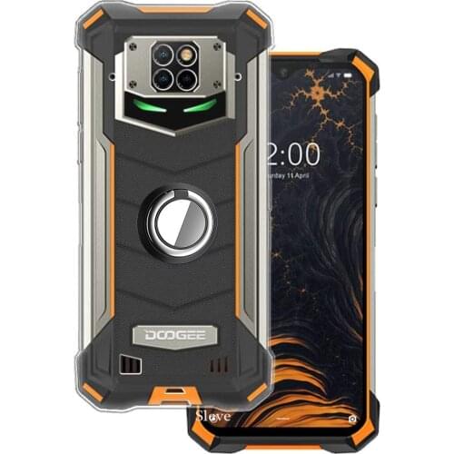 Metal Ring Bracket Case For Doogee S88 S88 Plus Soft Soft Silicone Back Cover For Doogee S88 Pro Couqe Fundas