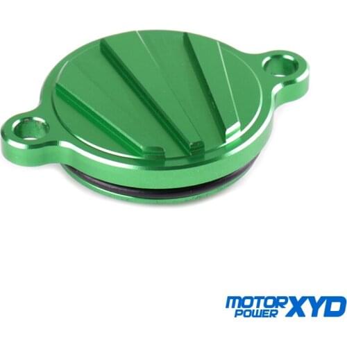 CNC Billet Motorcycle Oil Filteer Covers For Kawasaki KX-F KXF 450 KXF450 KX450F 2016 2017 2018