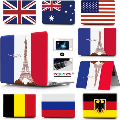 For Macbook New 2020 M1 Air Pro 13 Touch bar Laptop Case For Mac Air Pro Retina 11.6 12 13.3 15.4 Inch National flag Hard Cover